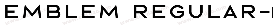 Emblem Regular字体转换